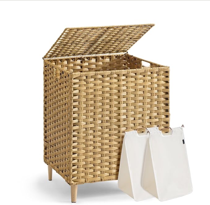 SONGMICS 2-Section Laundry Hamper by Unknown