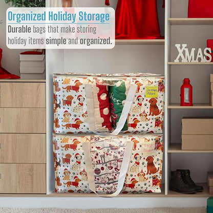 VENO 2 Pack Moving Bags, Large Christmas Storage Bins - Image 7