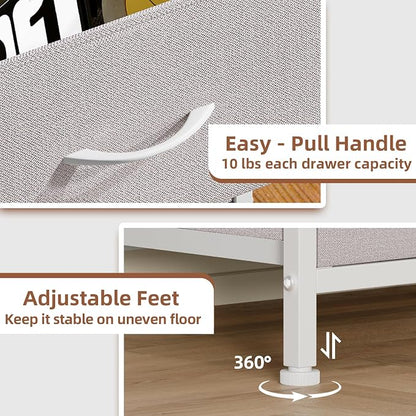 Somdot Tall Dresser for Bedroom, 6 Drawer Storage Cabinet, Ash Grey | Storage - Image 7