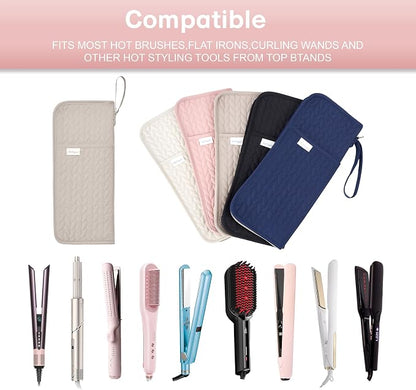 Hot Tools Organizer Heat Resistant Mat Case Hair Tools Holder Travel Bag - Image 6