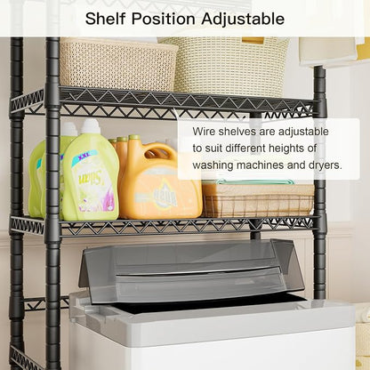 Ulif U11 Medium Over Washer and Dryer Shelves, 3 Tiers Laundry Room Storage and - Image 4