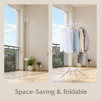 Beaudaily Clothes Drying Rack, Foldable Laundry Drying Rack, Indoor 59-Inch - Image 3