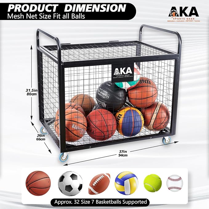 AKA Sports Ball Equpment Cart | Ball Storage - Image 2