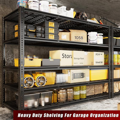60" W Garage Shelving Heavy Duty, 5-Tier Storage Shelves, 3030LBS Adjustable - Image 8