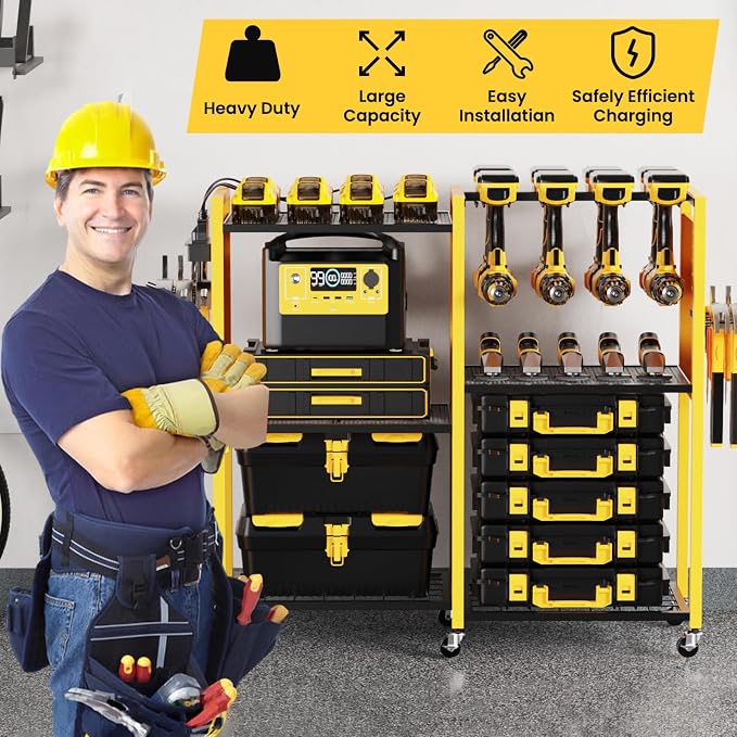 Heavy-Duty Power Tools Organizer Cart - Image 7
