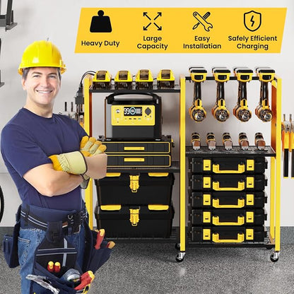 Heavy-Duty Power Tools Organizer Cart - Image 7