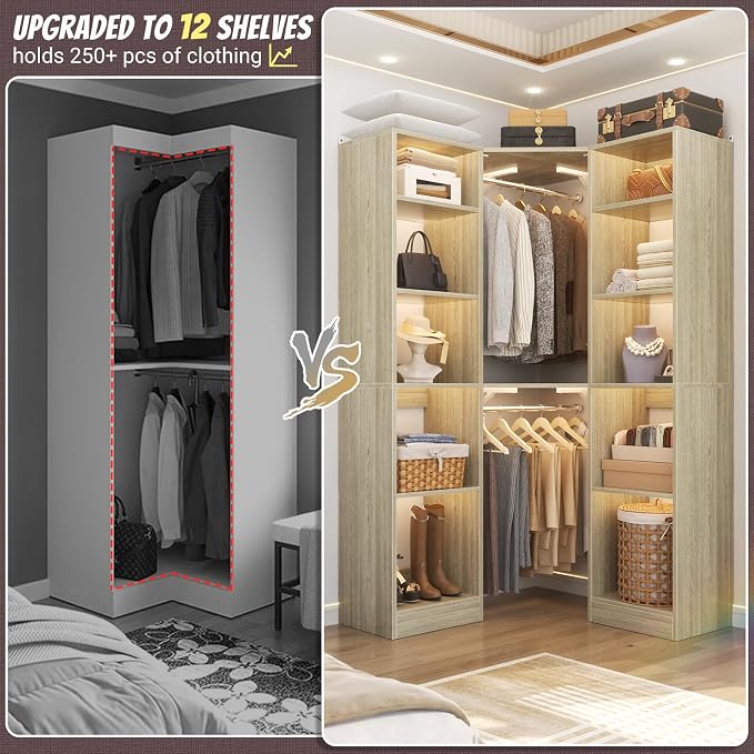 Besiost Corner Closet System - Image 3