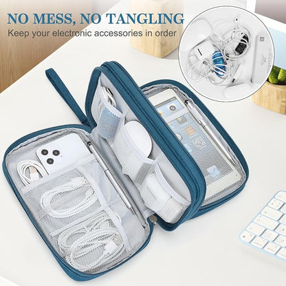 FYY Electronic Organizer, Large Travel Cable Organizer Bag Pouch Electronic - Image 5