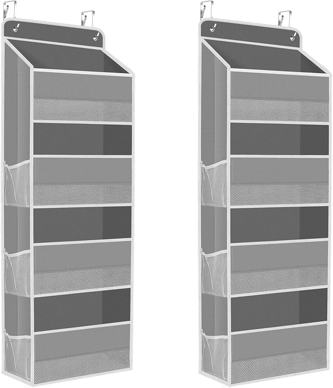 2 Pack Over The Door Organizer, Hanging Storage Organizer by SpaceHacks