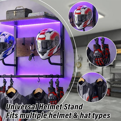 Motorcycle Helmet Rack Wall Mount - Image 6