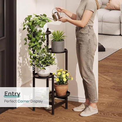 viewcare 4-Tier Plant Stand, Heavy Duty Metal Planter Rack -Indoor/Outdoor - Image 2