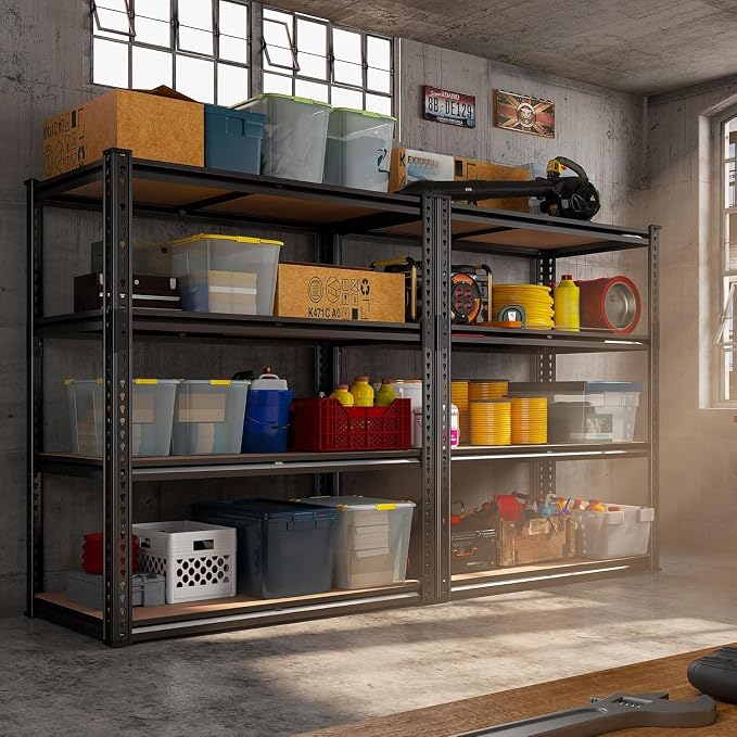 REIBII 40" W Garage Shelving 2000LBS Storage Shelves Adjustable Metal Shelving by REIBII