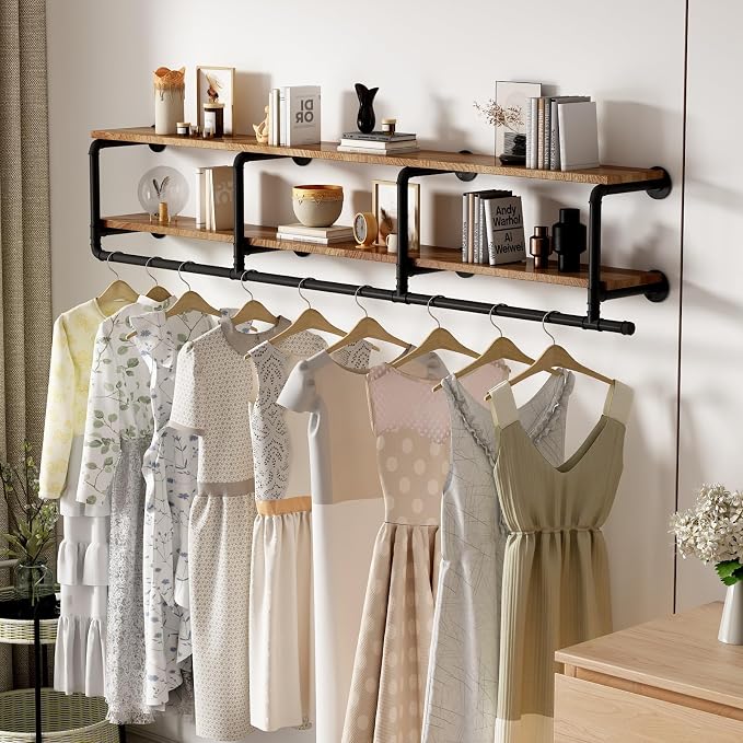 ORSENIGO Industrial Pipe Clothing Rack by ORSENIGO