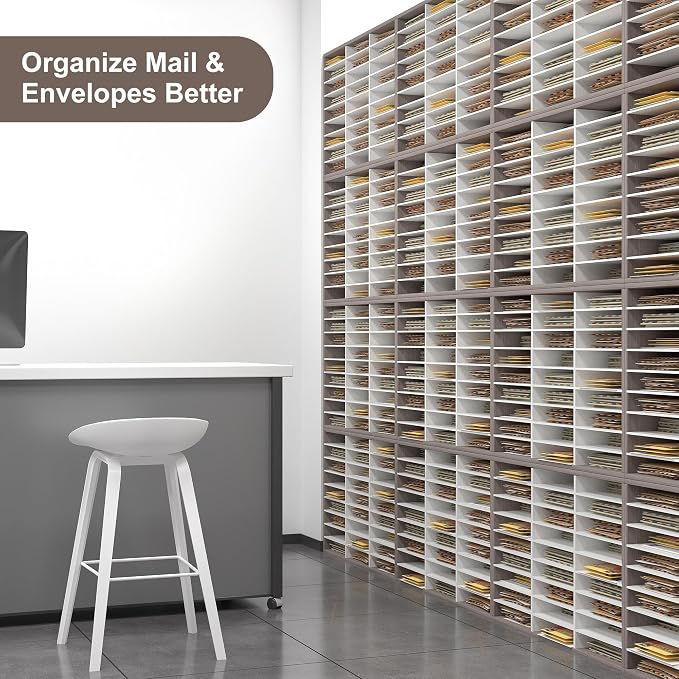 Literature Organizer 27 Slots Wooden Mailboxes - Image 9