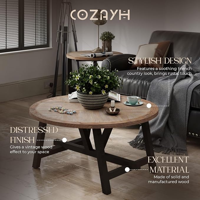 Rustic Farmhouse Coffee Table - Image 4