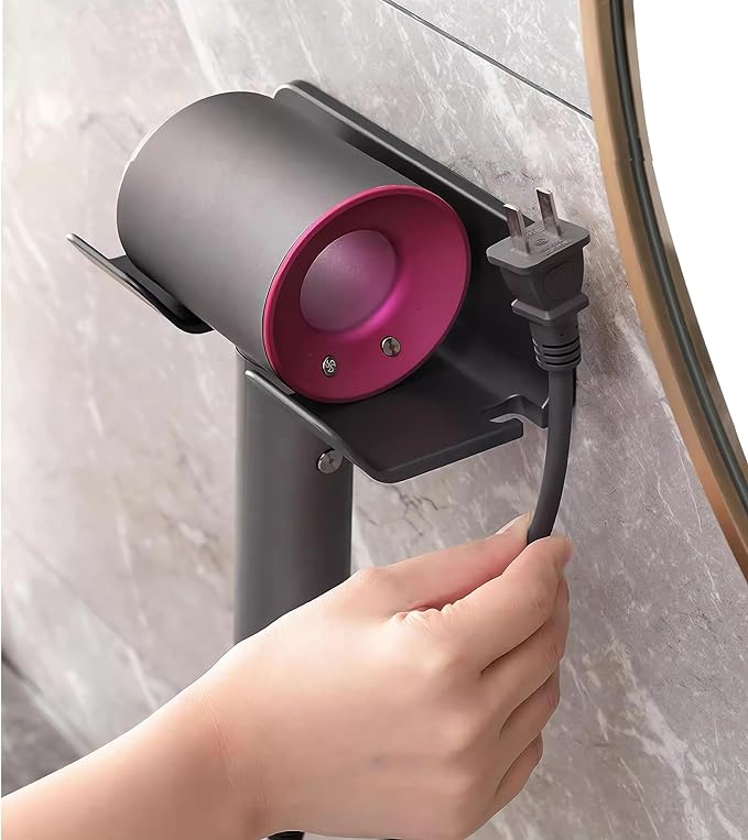 Universal Hair Dryer Holder, Blow Dryer Hanger Wall Mount by SUPTEC%C2%AE