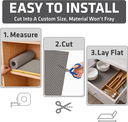 Drymate Premium Luxury Shelf & Drawer Liner, Thick Cushioned Fabric, - Image 5