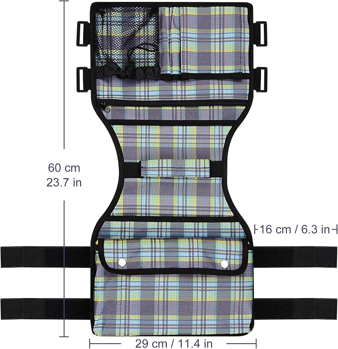 supregear Side Walker Bag, Walker Accessories Bag w/Cup Holder, Folding Walker - Image 3