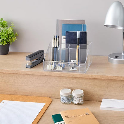 STORi Stackable Desk Organizer, 6 Compartment Caddy - Image 5