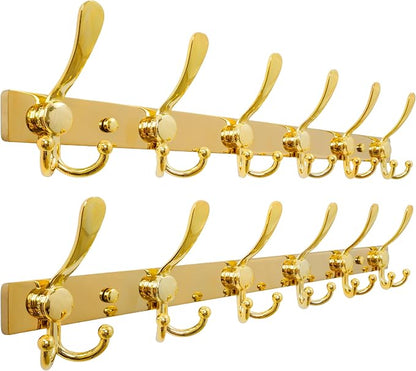 Dseap Coat Rack Wall Mount 2.0 Pro: 24” Long, 3X Tougher, Heavy Duty Stainless by Dseap