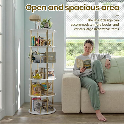 360° Rotating Bookshelf, Revolving Bookcase - Image 3