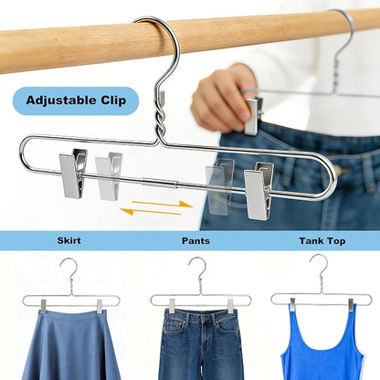 Quality 14" Silver Aluminum Clip Hangers – 10-Pack - Image 5
