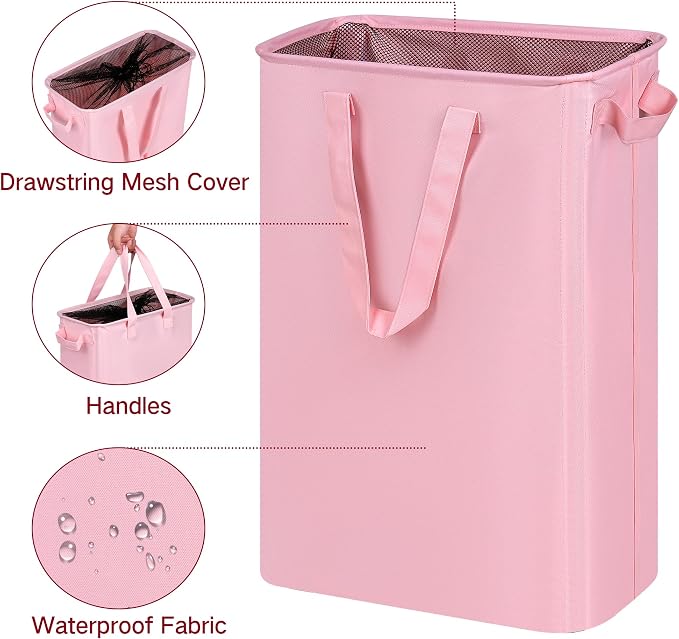 efluky Slim Laundry Basket, Narrow Laundry Hamper - Image 2