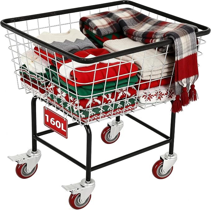 4.5-Bushel Rolling Laundry Cart by Ultym