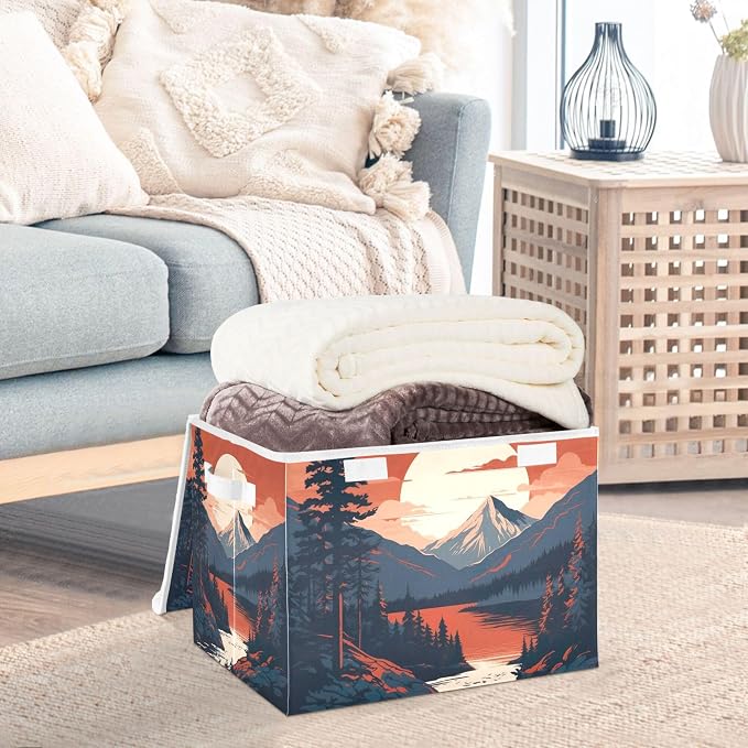 Mountains Trees Storage Bins - Image 5