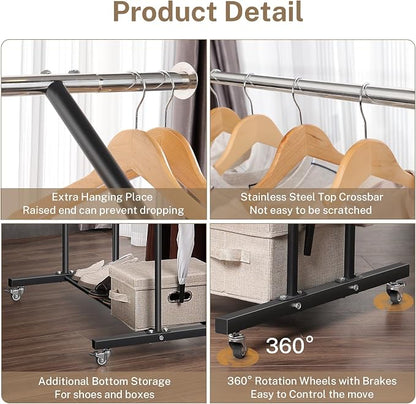 VICERII Clothing Rack, Heavy Duty Clothes Racks - Image 4