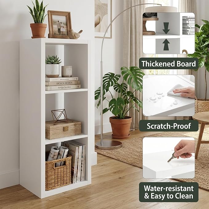 WannabeMyself【2026 Wooden Thick Frame】 3 Cube Storage Organizer - Image 3