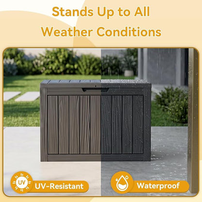 50 Gallon Storage Box for Outdoor and Indoor Use, Outdoor Deck Box for Picnic - Image 3