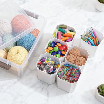 Citylife 17 QT Plastic Storage Bins Clear Storage Box - Image 5