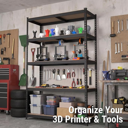 WORKPRO Shelving with MDF Board, 35-3/10”W x 17-1/2”D x 72”H, 1650LBS Load - Image 4
