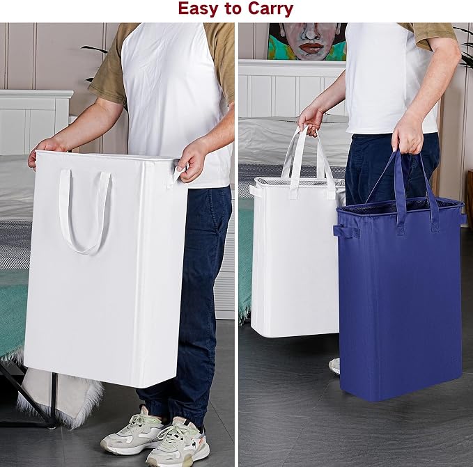 efluky Slim Laundry Basket, Narrow Laundry Hamper - Image 4