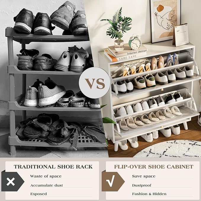 Fsbecl Shoe Storage Cabinet for Entryway - Image 7