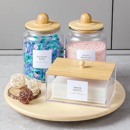 Glass Jars and Dryer Sheet Holder - Image 4