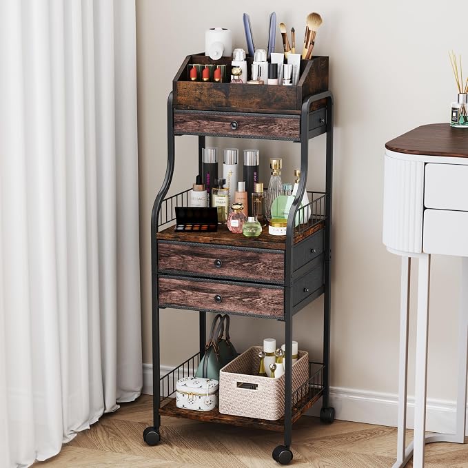 HapiRm Floor Makeup Organizer Storage by HapiRm