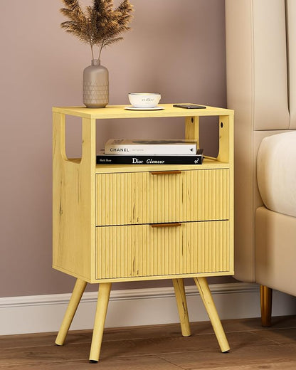 Nightstand, Modern Bedside Table by Leomonio