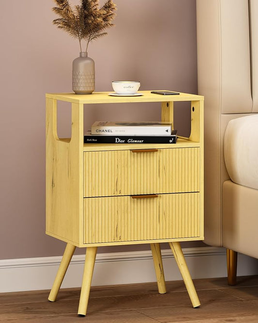 Nightstand, Modern Bedside Table by Leomonio