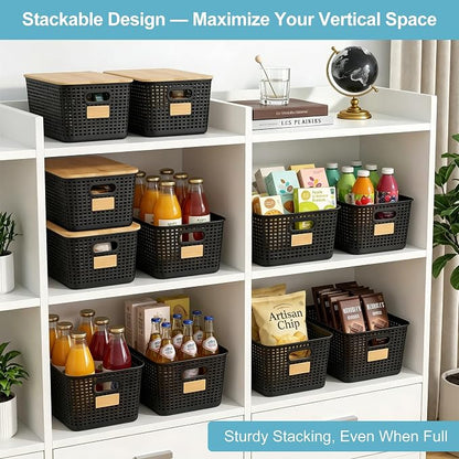Bagnizer 2 Pack Tall Plastic Storage Bins - Image 3