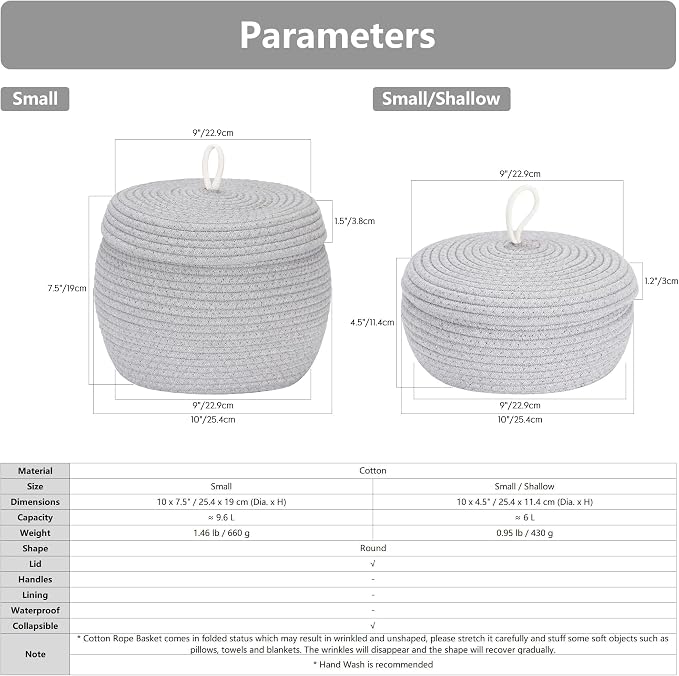 Sea Team Round Cotton Rope Storage Basket - Image 6