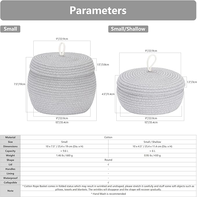 Sea Team Round Cotton Rope Storage Basket - Image 6