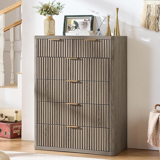 LEYAOYAO Fluted 6 Drawers Dresser - Image 8