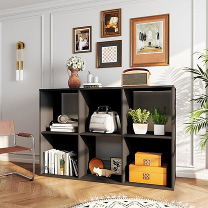 HealSmart 8 Cube Storage Organizer, 4-Tier Stackable Open Bookcase - Image 6