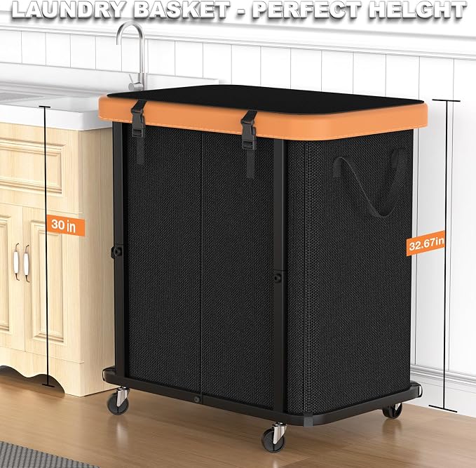 190L Large Fashion Laundry Basket - Image 4