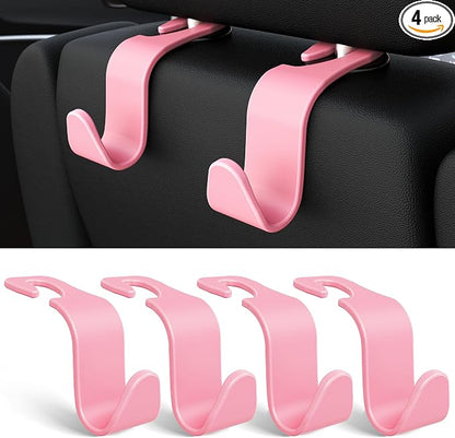 Amooca Universal Car Headrest Hooks, Car Organizer Hanger Storage Hooks by Amooca