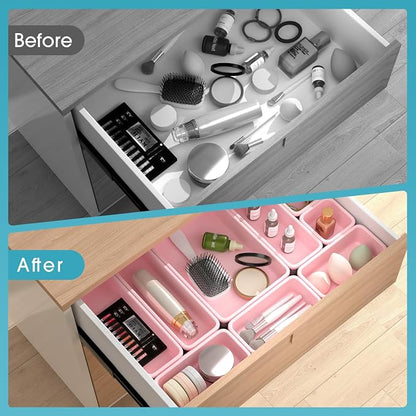 16 PCS Drawer Organizer Set, 4 Size Makeup Drawer Divider Organizer - Image 6