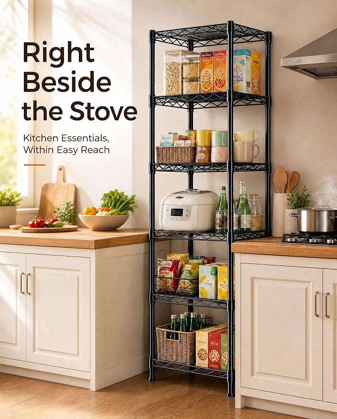 GRANNY SAYS 6-Tier Narrow Storage Shelves - Image 5