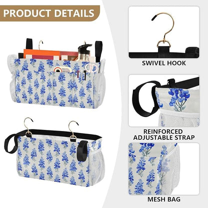 Watercolor Bluebonnets Bedside Caddy - Image 5